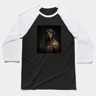 Valiant Rottweiler - Medieval German Knight Baseball T-Shirt